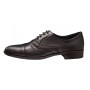 Pantofi barbati eleganti din piele naturala - Model Negru Matritat 18N